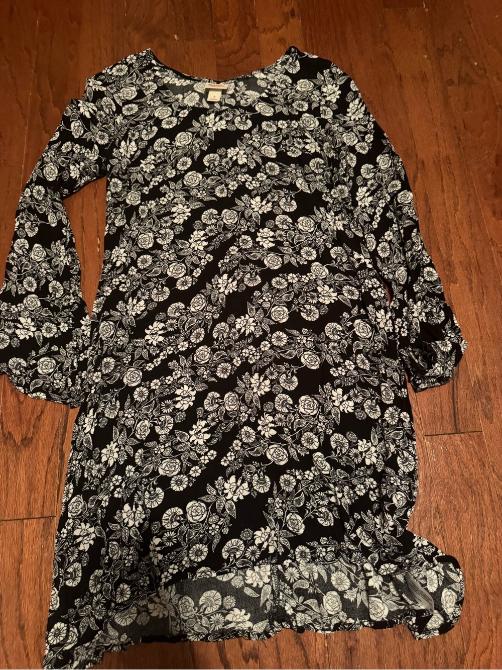 Mossimo Supply Co. Black and White Floral Dress